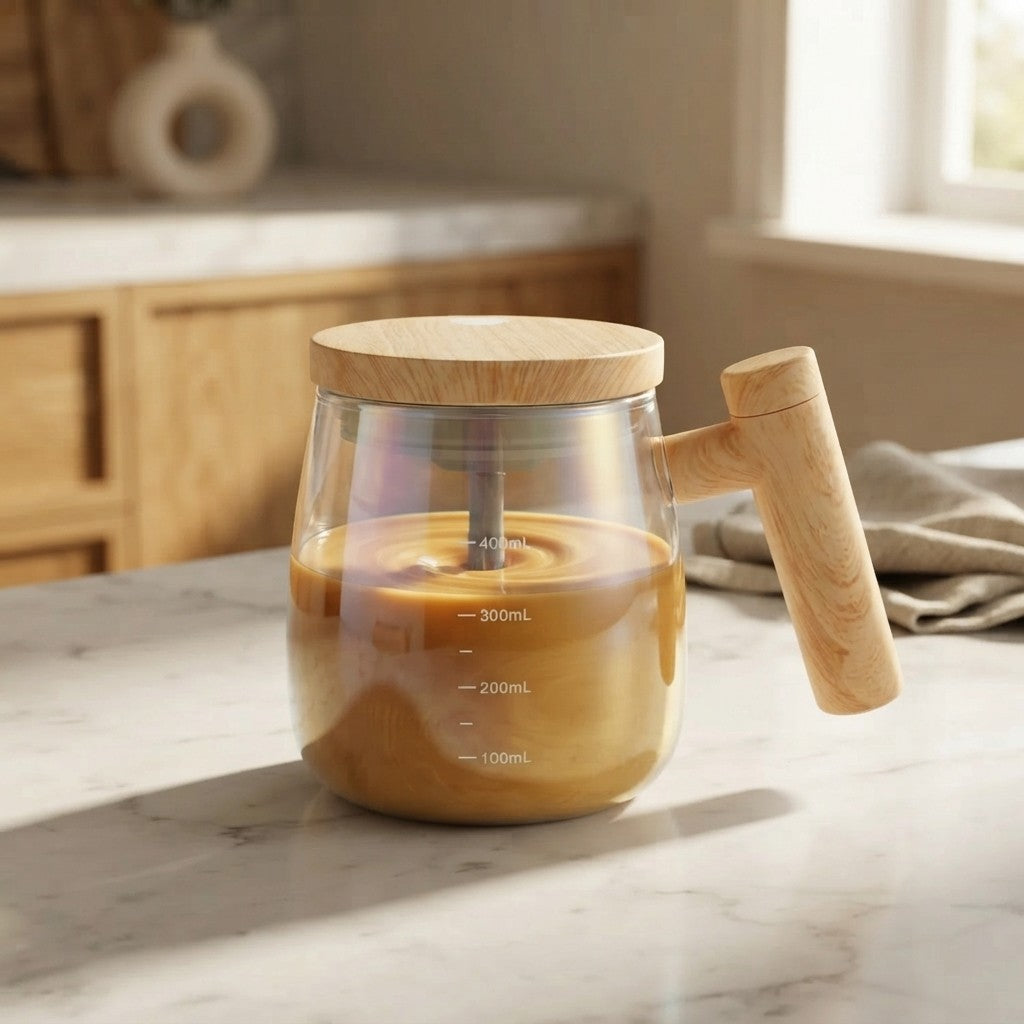 Coffee routine Self Stirring Mixing Mug